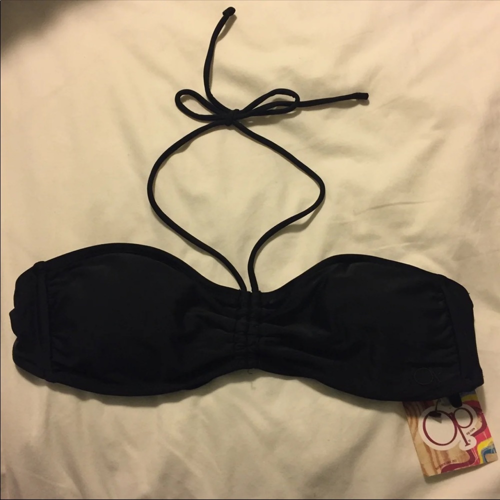 OP Black Bikini Top Size Jrs Medium (7-9) NWT